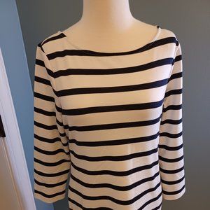 Jules & Leopold Black and White Long Sleeved Top